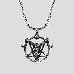 پلاک و گردنبند استیل اسکلتی مدل Antelope کد Njd-874d4