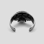 دستبند اسکلتی استیل مدل Huge Angry Skull کد Njd-938d3 - Image 5