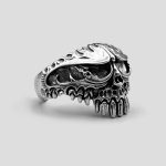 دستبند اسکلتی استیل مدل Huge Angry Skull کد Njd-938d3 - Image 3