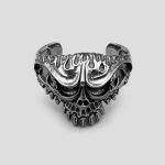دستبند اسکلتی استیل مدل Huge Angry Skull کد Njd-938d3 - Image 2