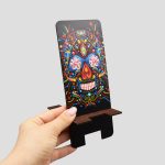 استند موبایل اسکلتی مدل Painted Flowered Eyes کد Phs-241d4 - Image 2