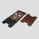 استند موبایل اسکلتی مدل Painted Flowered Eyes کد Phs-241d4 - Image 3