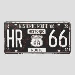 تابلو فلزی مدل Historic Route 66 کد Njd-528d6