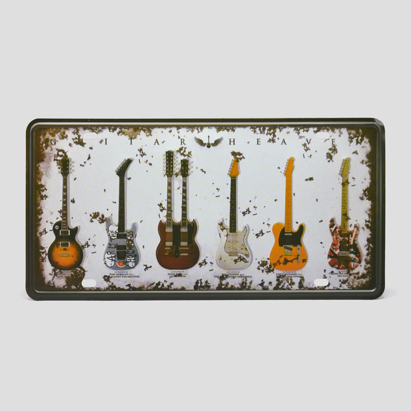 48837- تابلو فلزی طرح گیتار مدل Guitar Heavy (1) تابلو فلزی مدل Guitar Heavy کد Njd-528d7 - Image 1
