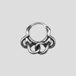 پیرسینگ حلقه طرح مار مدل Coiled Snake کد Hsn-434d8