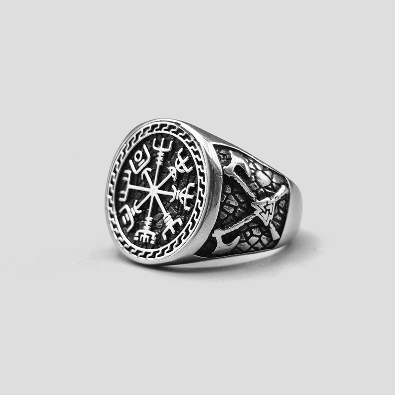 49052- انگشتر وایکینگی طرح تبر مدل Helm of Awe (1) انگشتر وایکینگی طرح تبر مدل Helm of Awe کد Njd787 - Image 1