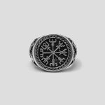 انگشتر وایکینگی طرح تبر مدل Helm of Awe کد Njd787 - Image 4