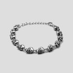 دستبند اسکلتی استیل مدل Twelve Skulls کد Njd-938d4 - Image 4