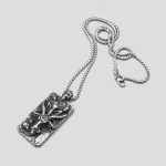 پلاک و گردنبند استیل اسکلت مدل Antelope کد Njd-886d3 - Image 2