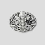 سگک کمربند اسکلتی طرح جمجمه کابوی مدل Guns کد Njd-822d3 - Image 5