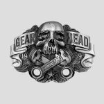 سگک کمربند اسکلت طرح پیستون موتور مدل Gear Head کد Njd-822d4