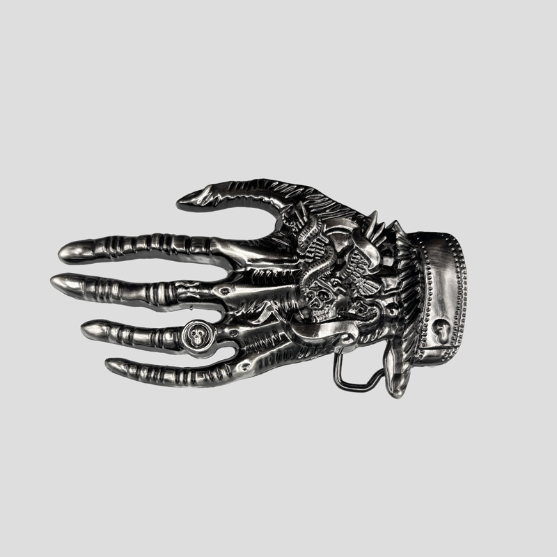 49229- سگک کمربند اسکلتی طرح دست مدل Skull Ring (1) سگک کمربند اسکلتی طرح دست مدل Skull Ring کد Njd-822d6 - Image 1