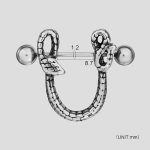 پیرسینگ طرح مار کد Bhg-477d5 - Image 5