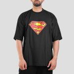 تیشرت لش سوپرمن مدل Superman-Logo کد Spl-445d3 رنگ مشکی - Image 3