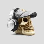 مجسمه جمجمه DJ خارجی کد Njd-156d3 - Image 4