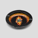 زیرسیگاری اسکلتی مدل Skull and Fire کد Njd-581d4