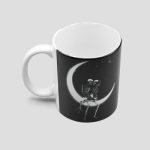 ماگ اسکلتی سرامیکی مدل Love on the Moon کد Dbm-899d4 - Image 2