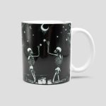 ماگ اسکلتی سرامیکی مدل Painting the Stars کد Dbm-899d6
