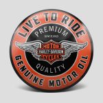 تابلو فلزی هارلی دیویدسون مدل Harley Logo کد Njd-397d1