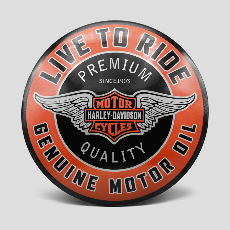 50379- تابلو فلزی هارلی دیویدسون مدل Harley-Davidson Motorcycles Logo (1) تابلو فلزی هارلی دیویدسون مدل Harley Logo کد Njd-397d1 - Image 1