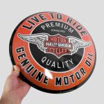 تابلو فلزی هارلی دیویدسون مدل Harley Logo کد Njd-397d1 - Image 4