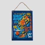 تابلو فلزی اسکلتی طرح بسکتبال مدل Slam Dunk کد Njd-397d4