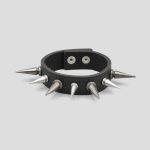 دستبند چرمی اسپایک‌دار (2-2.5 سانتیمتری) مدل 1Line کد Dbm-674d8