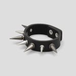 دستبند چرمی اسپایک‌دار (2-2.5 سانتیمتری) مدل 1Line کد Dbm-674d8 - Image 2