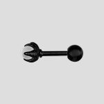 پیرسینگ ته گرد طرح پنجه اژدها مدل White-Sphere کد Hsn-971d15