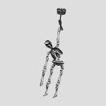 پیرسینگ طرح اسکلت لرزان مدل Falling Skeleton کد Bhg-918d9 - Image 4