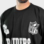 تیشرت لش اسکلتی مدل Raiders کد Spl-445d6 رنگ مشکی - Image 6