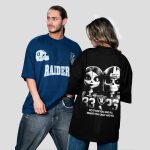 تیشرت لش اسکلتی مدل Raiders کد Spl-445d6 رنگ آبی نفتی - Image 7