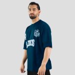 تیشرت لش اسکلتی مدل Raiders کد Spl-445d6 رنگ آبی نفتی - Image 3