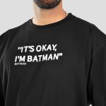 تیشرت باکسی مدل I'm Batman کد Spl-445d9 رنگ مشکی - Image 5