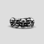 حلقه اسکلتی مدل Six-Skulls کد Njd133 - Image 2