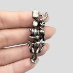 پلاک و گردنبند استیل اسکلت عاشق مدل Hug کد Fsi-543d3 - Image 3