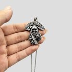پلاک و گردنبند اسکلت استیل مدل Sons of Anarchy کد Njd-543d4 - Image 3