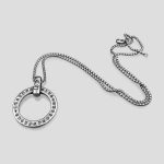 پلاک و گردنبند استیل کروم هارتز مدل Chrome Ring کد Njd-749d2 - Image 2