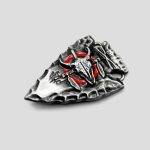سگک کمربند اسکلتی طرح جمجمه گاومیش مدل Rock کد Njd-822d9 - Image 2