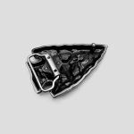سگک کمربند اسکلتی طرح جمجمه گاومیش مدل Rock کد Njd-822d9 - Image 3