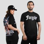 تیشرت طرح فرشته مدل Forgive کد Abl-571d2 رنگ مشکی