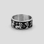 حلقه طرح مصر باستان مدل Egyptian Symbols کد Njd-181 - Image 2