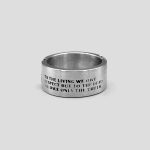 حلقه طرح جمجمه طلایی مدل Respect or Truth کد Njd-181 - Image 3