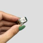 حلقه طرح جمجمه طلایی مدل Respect or Truth کد Njd-181 - Image 5