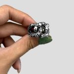 انگشتر طرح جمجمه مدل Interlocking skulls کد Njd-181 - Image 5