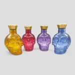 بطری جمجمه رنگی ظرفیت 300 میلی‌لیتر مدل Mini Skull درب پیچی کد Shg017 - Image 2