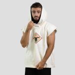 هودی وست لش جمجمه راک مدل Rowdy Rebel کد Spl-021d3 رنگ شیری - Image 3