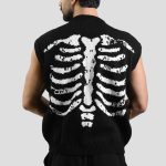 ژیله بافت اسپرت اسکلتی مدل Chest Bones کد Nyn-892d1 - Image 2