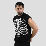 ژیله بافت اسپرت اسکلتی مدل Chest Bones کد Nyn-892d1 - Image 4