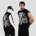 ژیله بافت اسپرت اسکلتی مدل Chest Bones کد Nyn-892d1